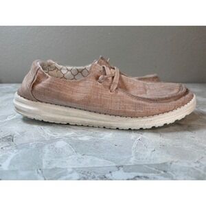 Hey Dude‎ Wendy Sparkling Rose Gold Slip On Loafers Womens Size 10